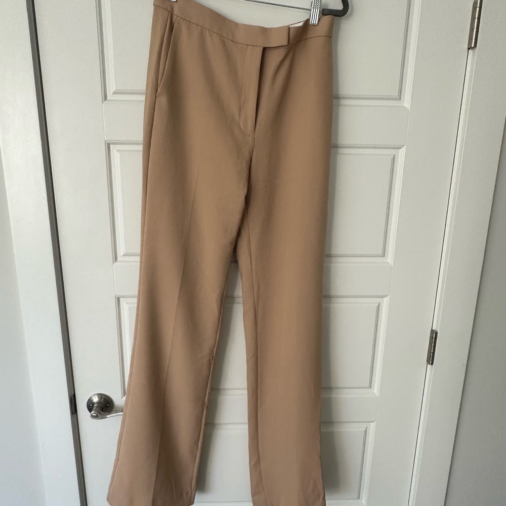 Ann Taylor Tan Straight Leg Trouser 8T